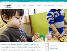 Tablet Screenshot of especiallyforchildren.com